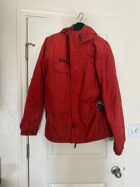 Burton Red Men's Ski Jacket with Hood